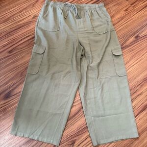 And Now This Wide Leg Cropped Cargo Pants